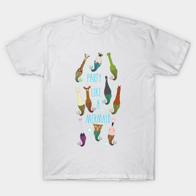 Mermaid Party T-Shirt by notsniwart